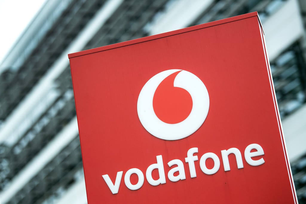 Das Logo des Kommunikationskonzerns Vodafone