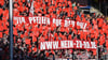 Protest gegen RB Leipzig gab es beim SC Freiburg bereits in der 2. Liga: Banner aus dem Jahr 2014.