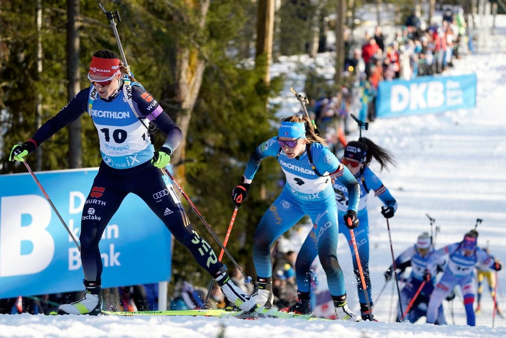 Das Quartett um Denise Herrmann ist beim Weltcup in Otepää auf Platz vier ins Ziel gelaufen.