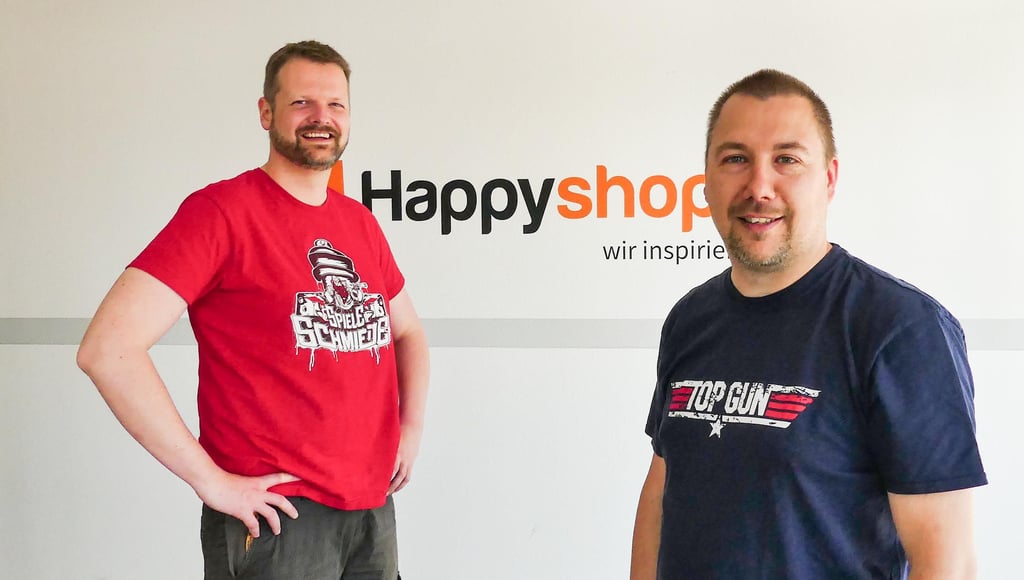 Von Merseburg aus haben Frank Noack (l.) und Robert Letsch ihr kleines Spieleimperium aufgebaut.