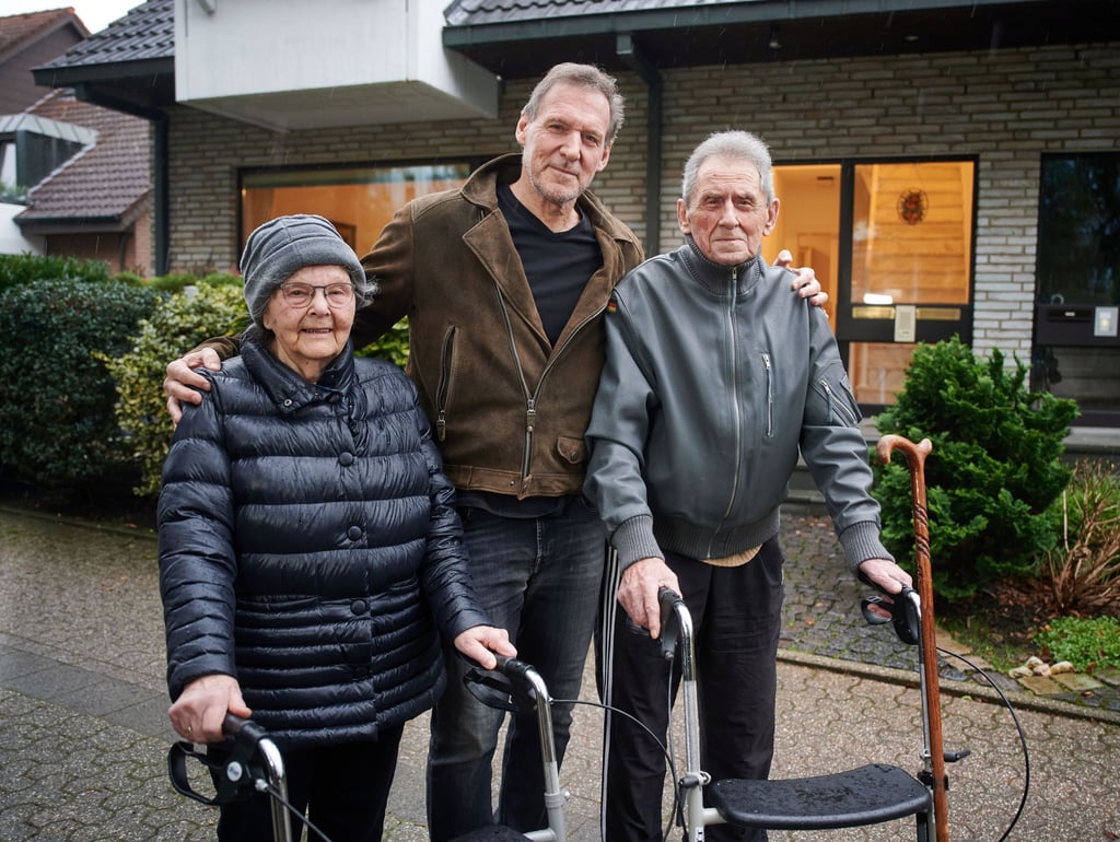 Ralf Moeller mit seinen Eltern.