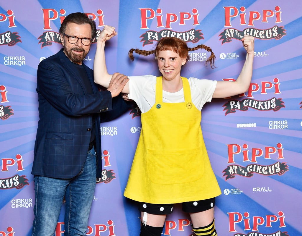 Björn Ulvaeus (l) trifft Pippi Langstrumpf (Ida Breimo).
