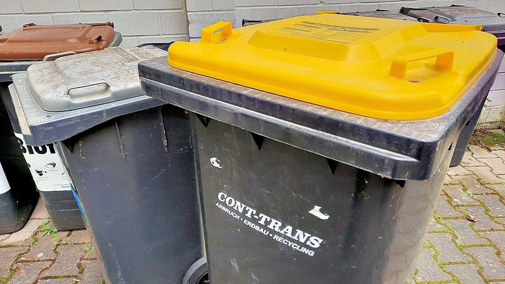 Eine Mülltonne mit dem Logo des Abfallentsorgers Cont-Trans. Die Abfallentsorgungsgesellschaft des Landkreises Stendal fordert 900.000 Euro Schadensersatz von dem Unternehmen.