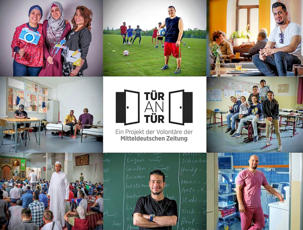 Videos, Fotos oder zusätzlichen Beiträge gibt es auf der Website zur Serie „Tür an Tür“. Das Projekt der Volontäre der Mitteldeutschen Zeitung wurde mit dem Journalistennachwuchspreis 2019 ausgezeichnet.