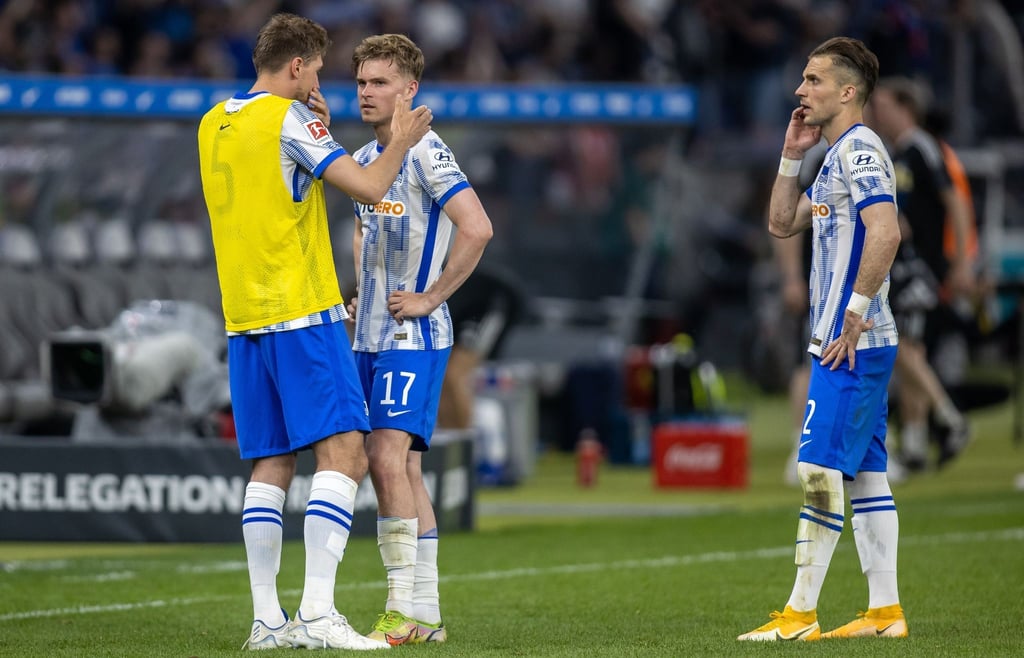 Die Profis von Hertha BSC waren weitgehend nicht in die Fankurve gegangen.