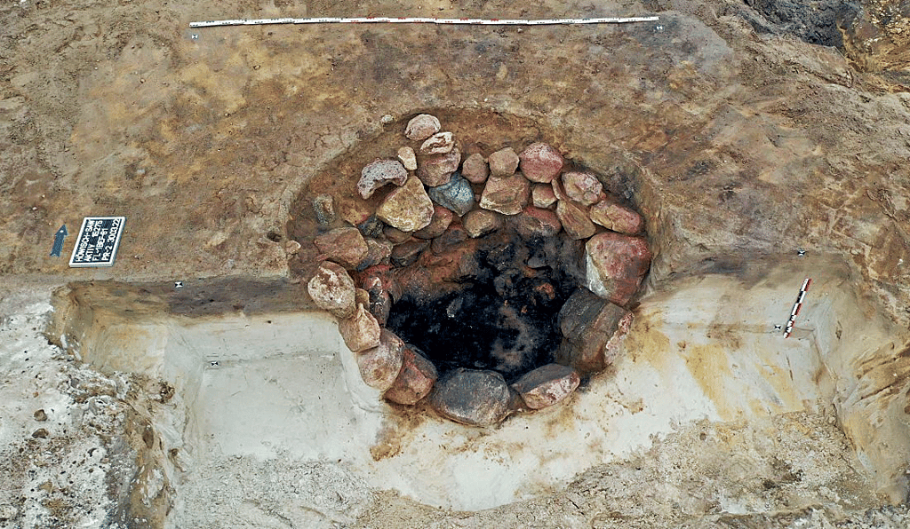 Einer der entdeckten Keramikbrennöfen aus der Bronzezeit. Eine weitere Ausgrabung ist für 2023 geplant. 