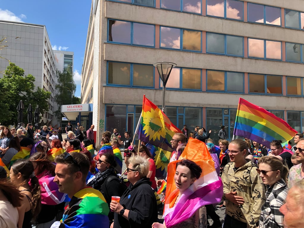 Die Straßen waren voll.