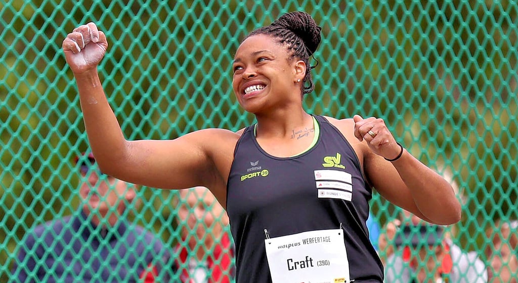 Shanice Craft hat allen Grund zur Freude. Die SV-Athletin wurde Zweite und erfüllte auf Anhieb die Norm für die Europameisterschaften.