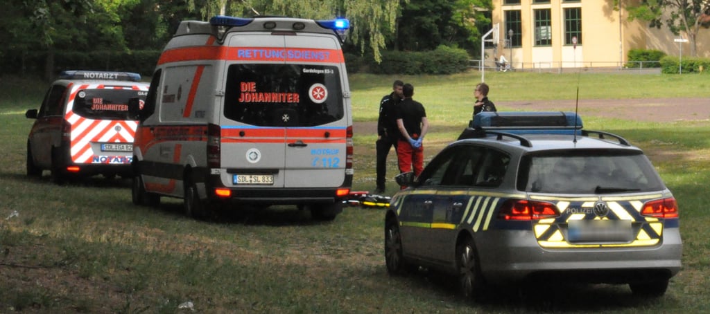 Auf dem Harbigsportplatz an den Wallanlagen hat es gestern eine Messerstecherei gegeben. Dabei soll nach unbestätigten Informationen ein 17-Jähriger schwer verletzt worden sein.