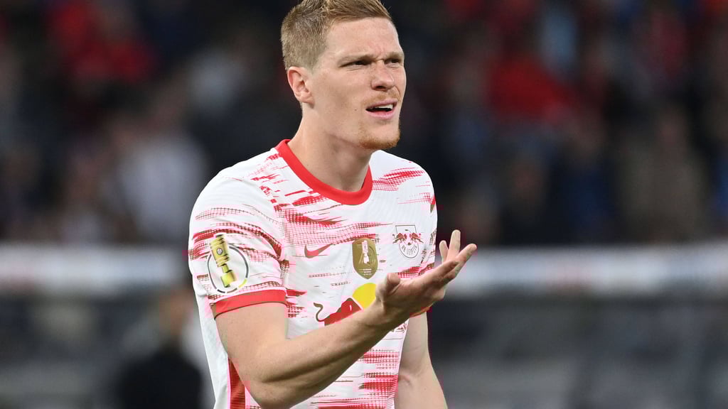 Marcel Halstenberg im DFB-Pokalfinale gegen den SC Freiburg.