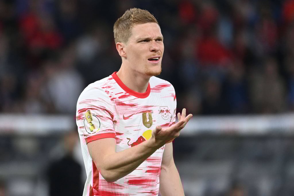 Marcel Halstenberg im DFB-Pokalfinale gegen den SC Freiburg.