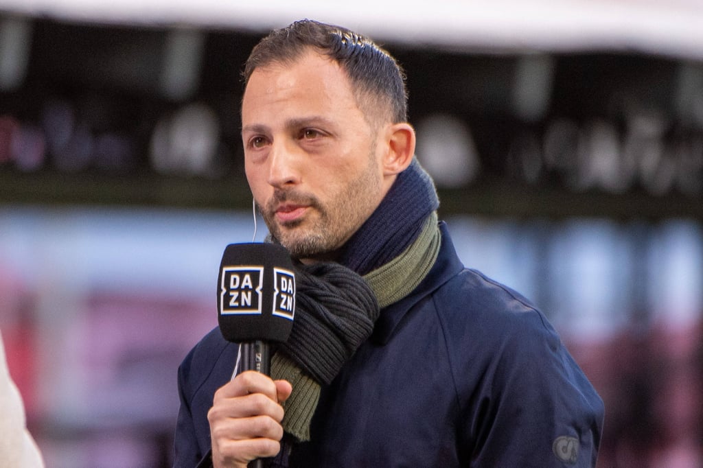 RB-Coach Tedesco am DAZN-Mikrofon.