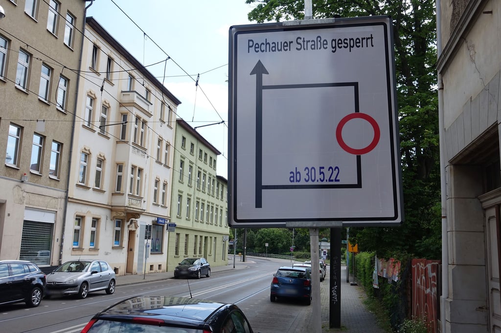 Die Pechauer Straße in Magdeburg-Cracau wird ab Montag, 30. Mai, stadtauswärts gesperrt.