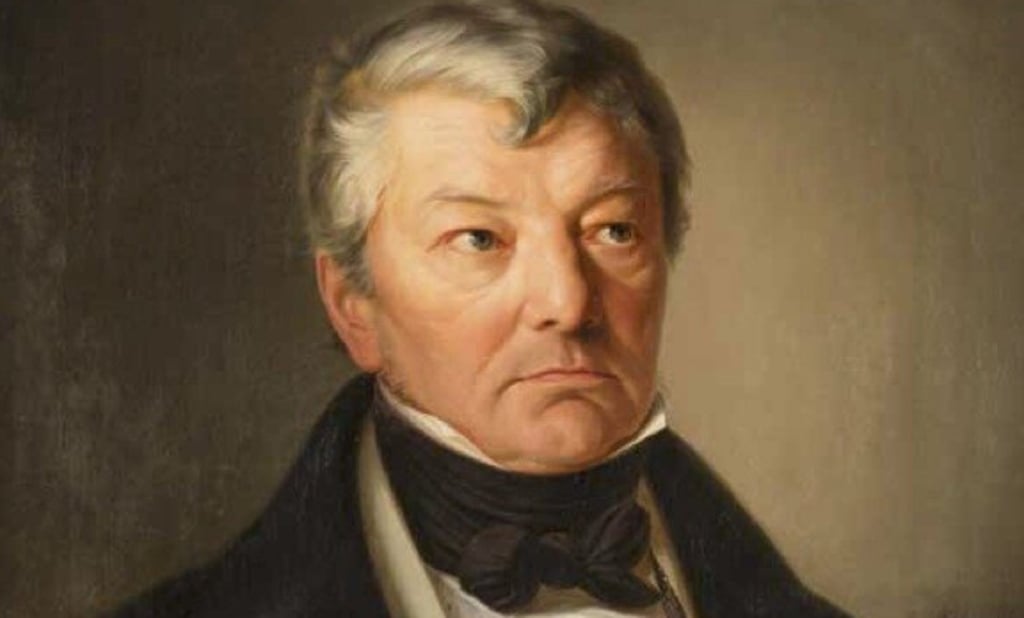 Heinrich Zschokke auf einem zeitgenössischen Gemälde.