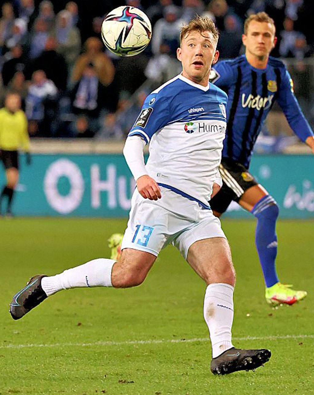 Connor Krempicki bleibt für den FCM am Ball.
