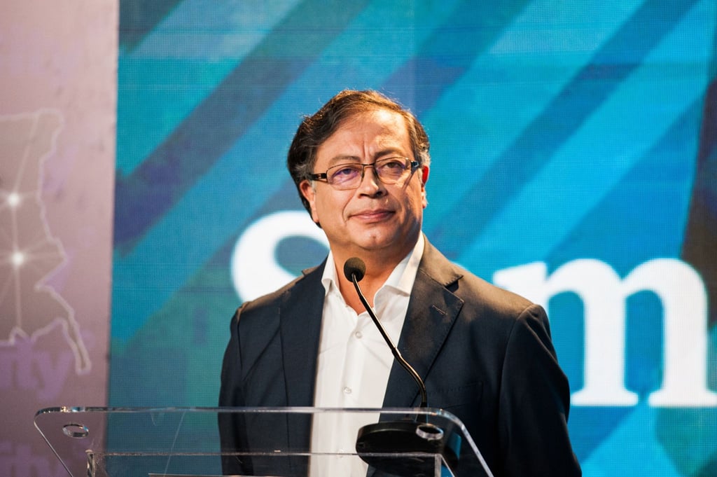 Gustavo Petro ist der Präsidentschaftskandidat für das politische Bündnis „Pacto Historico“.