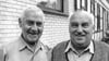 Wiedersehen zweier Freunde nach 56 Jahren: Igor Gaivoronskij (links) und Fleischermeister Karl Wille. 