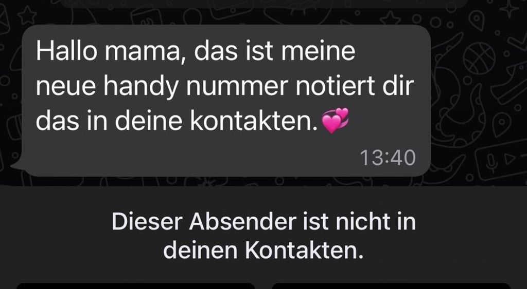 Mit dieser gefälschten Nachricht wollen Betrüger an Geld kommen.
