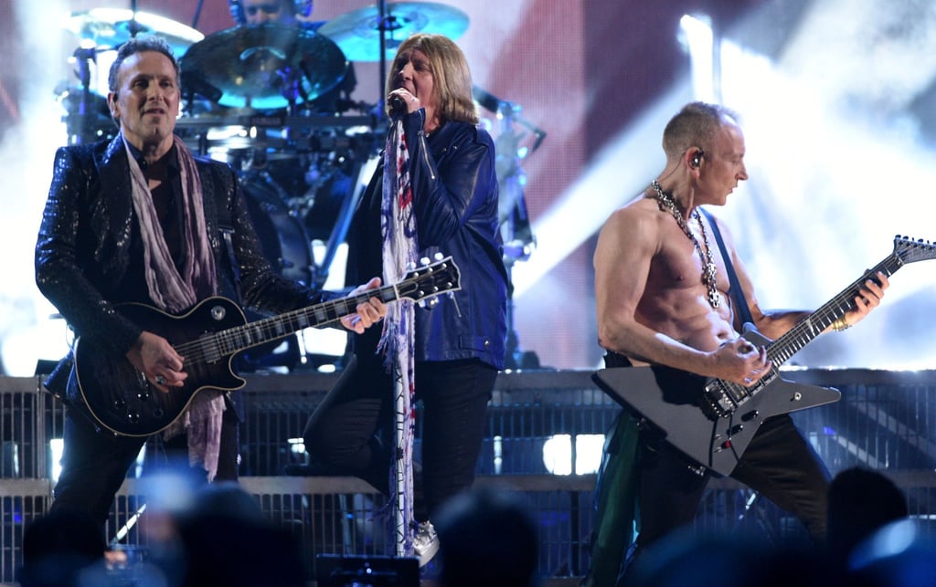 Vivian Campbell (l-r), Joe Elliott und Phil Collen 2019 in New York.