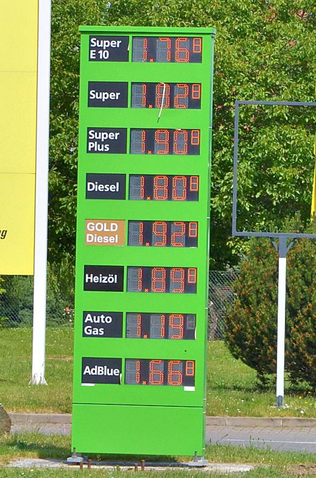 Das genaue Gegenteil bei Greenline ein paar Meter weiter.
