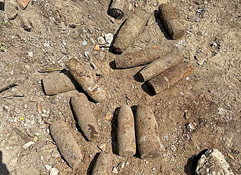 Granaten verschiedenen Kalibers wurden in Haldensleben gefunden.