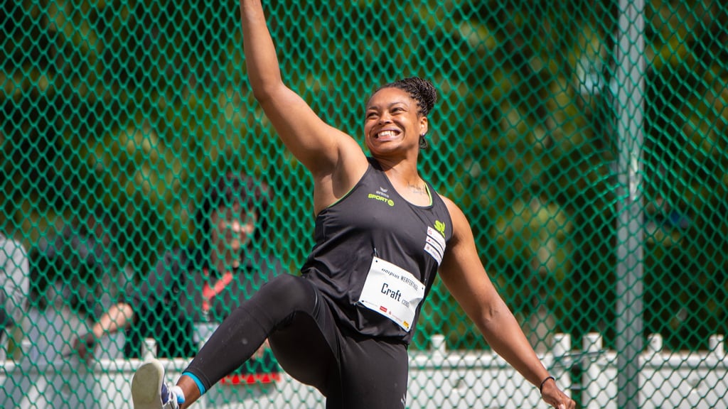 Halles Diskuswerferin Shanice Craft hat sich für die WM in Eugene qualifiziert.
