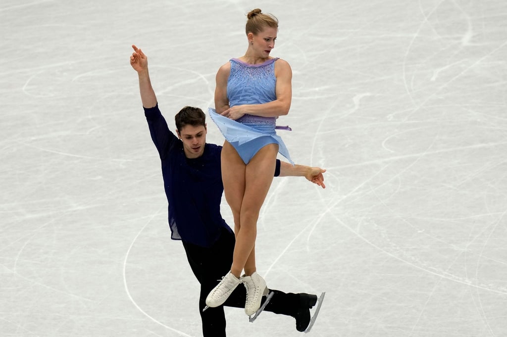 Die Paarläufer Minerva-Fabienne Hase und Nolan Seegert kamen bei der WM in Montpellier auf Rang fünf.