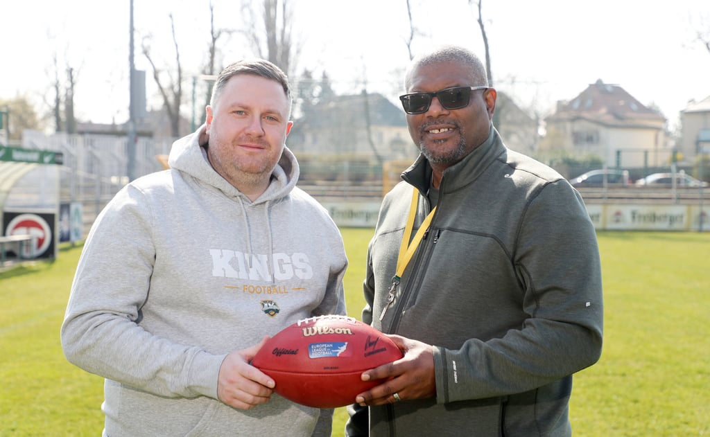 Geschäftsführer Moritz Heisler (l.) und Headcoach Fred Armstrong haben mit den Leipzig Kings noch viel vor.