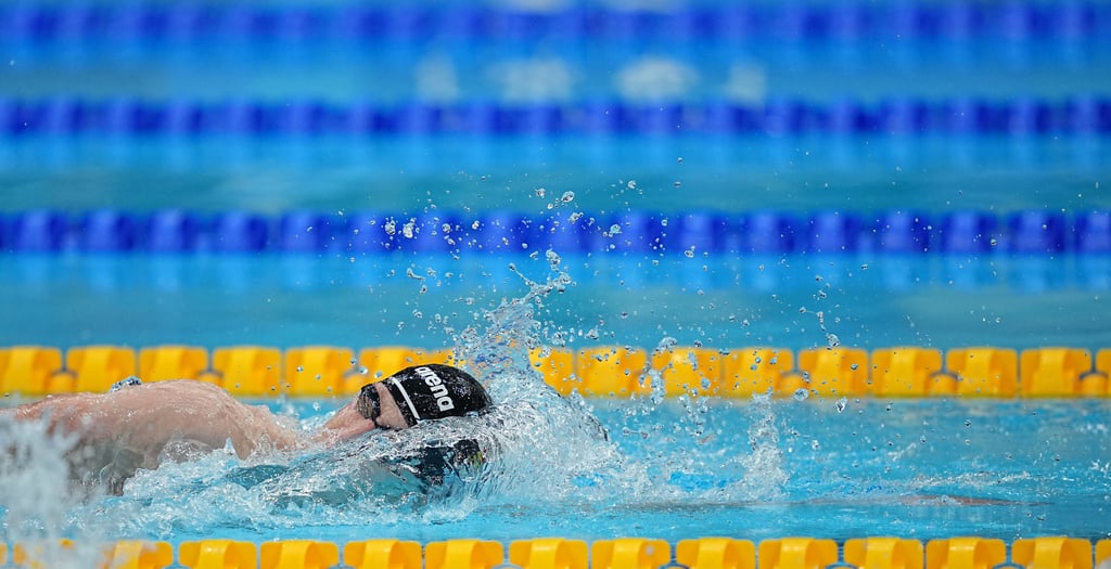 Der Mann. der vorausschwimmt: Lukas Märtens.