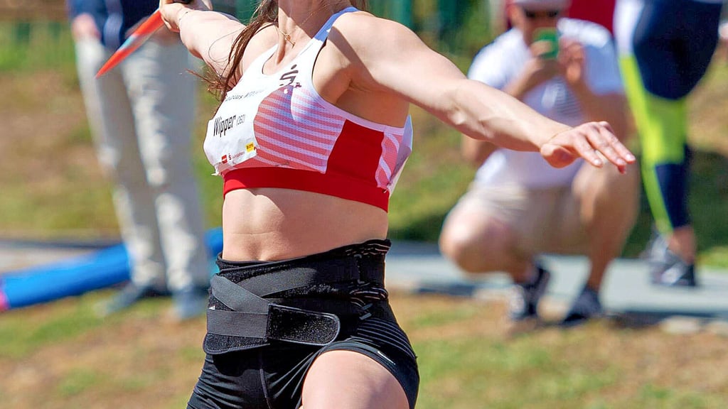 Lea Wipper vom SCM Langer Anlauf, weiter Wurf