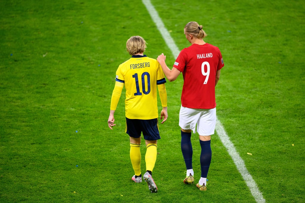 Emil Forsberg und Erling Haaland.