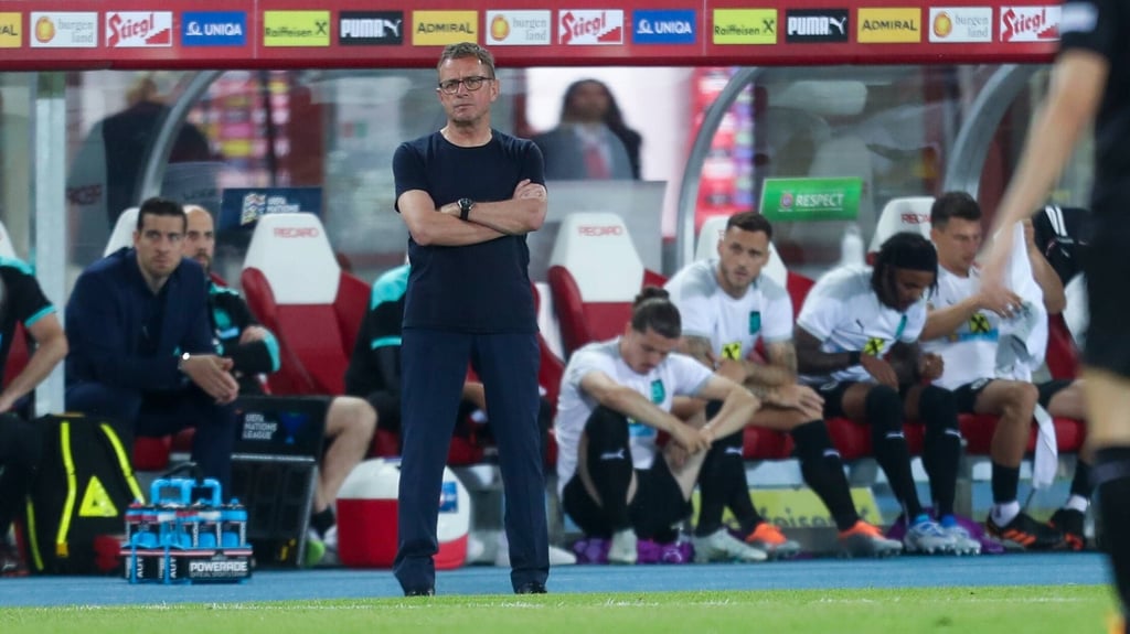 Ralf Rangnick erlebte am Montagabend eine unglückliche 1:2-Niederlage seiner Mannschaft gegen Dänemark.