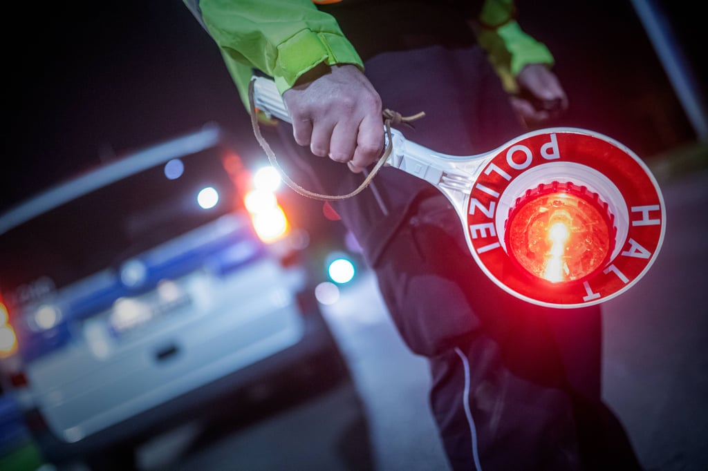 Eine Polizeikontrolle.