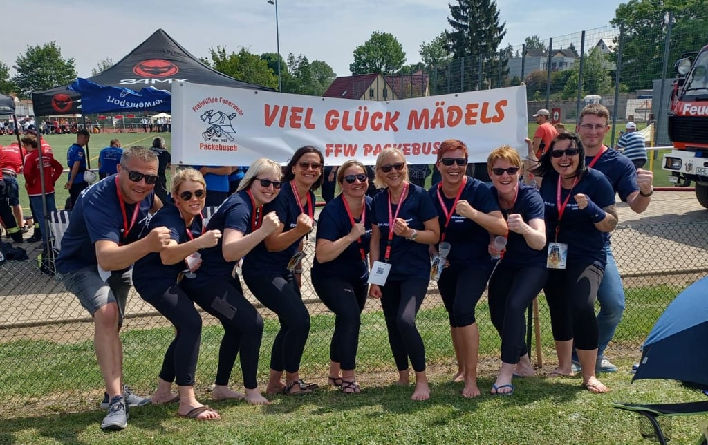 Die Feuerwehrfrauen aus Packebusch schafften es bei den Deutschen Feuerwehr-Meisterschaften auf einen vorderen Platz.