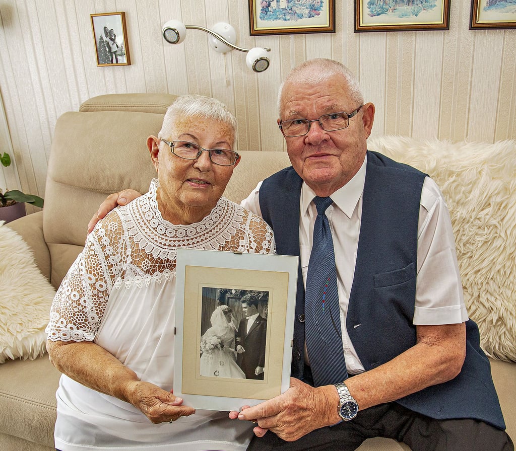 Erika und Wolfgang Fritsche haben sich vor 60 Jahren in Plötzkau das Ja-Wort gegeben. Das Paar feierte am Donnerstag Diamantene Hochzeit in Bernburg.