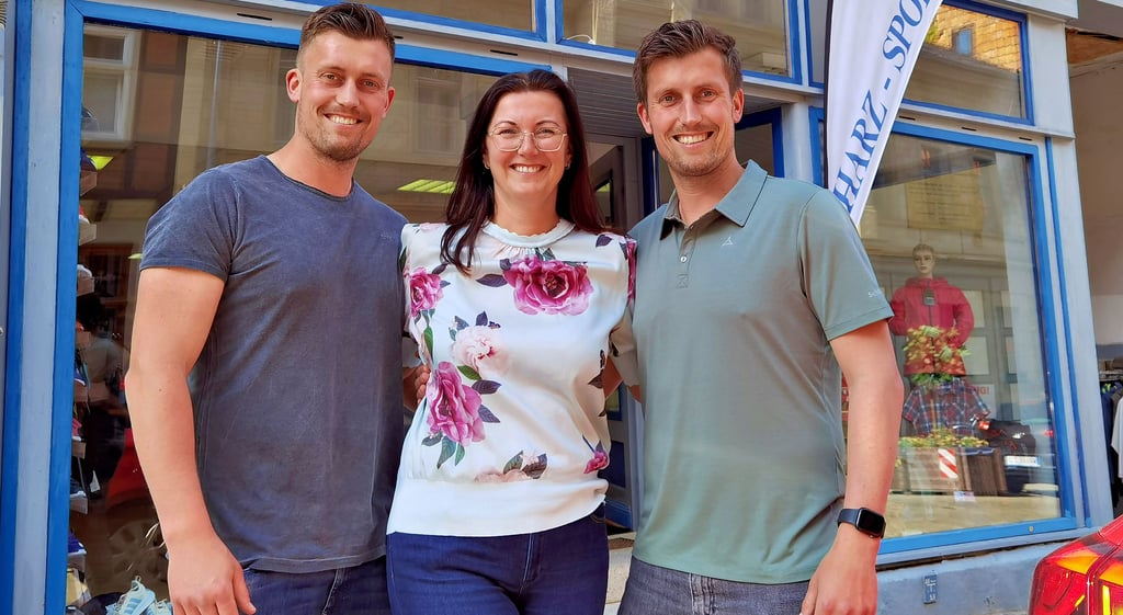 Die Blankenburger Geschwister Philipp, Patricia und Hendrik Neudek geben Gas: Sie wollen nicht nur den elterlichen Sportladen in der Langen Straße weiterführen.