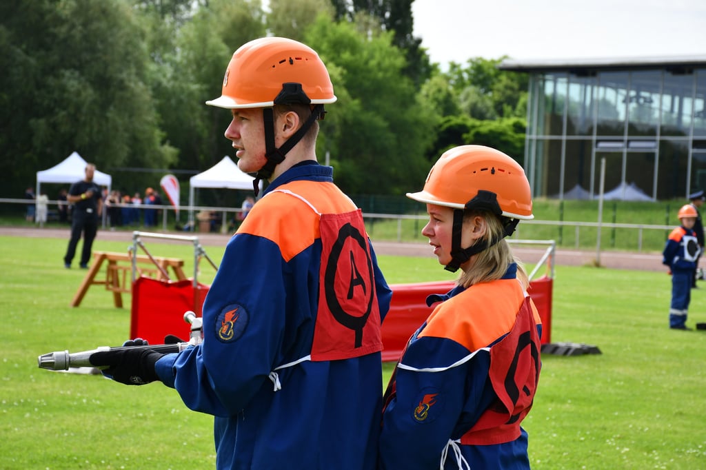 Fünf Jugendfeuerwehren traten in Magdeburg zum Landesausscheid an.