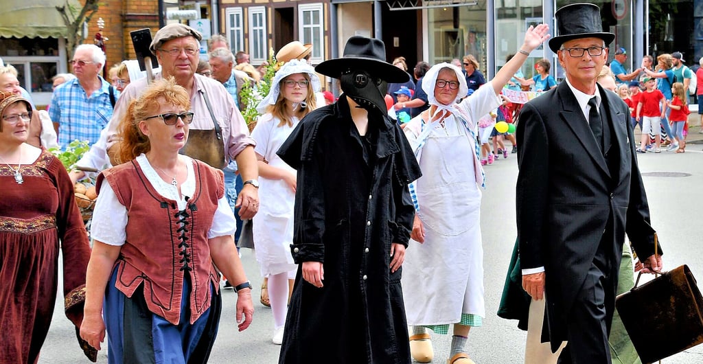 Der Festumzug durch die Altstadt bildete den Höhepunkt der Feierlichkeiten.