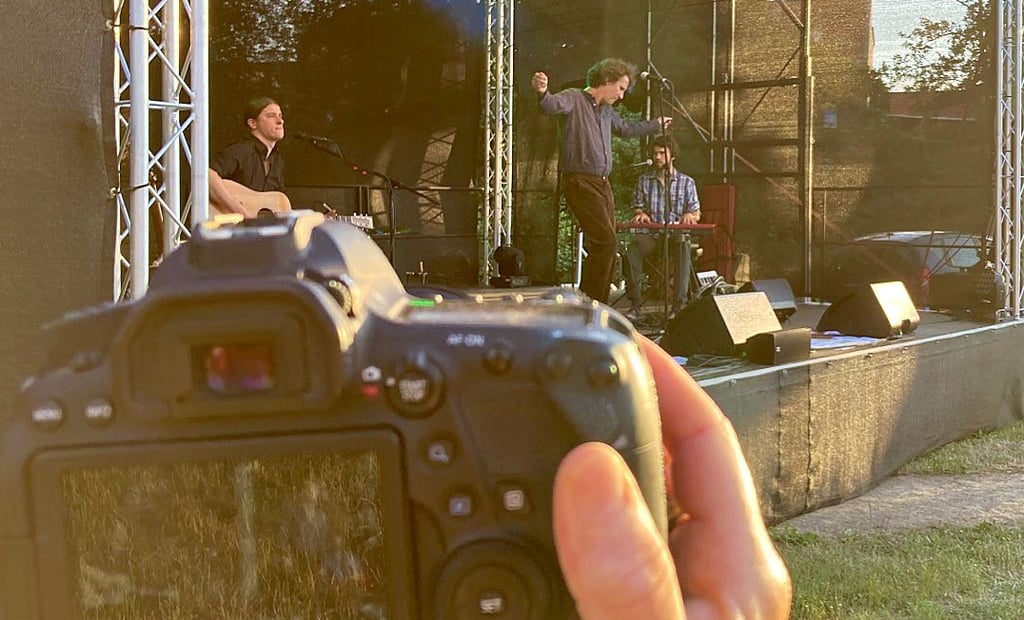 Das Felix-Meyer-Trio stand am Sonnabendabend auf der Bühne am Weinberg.