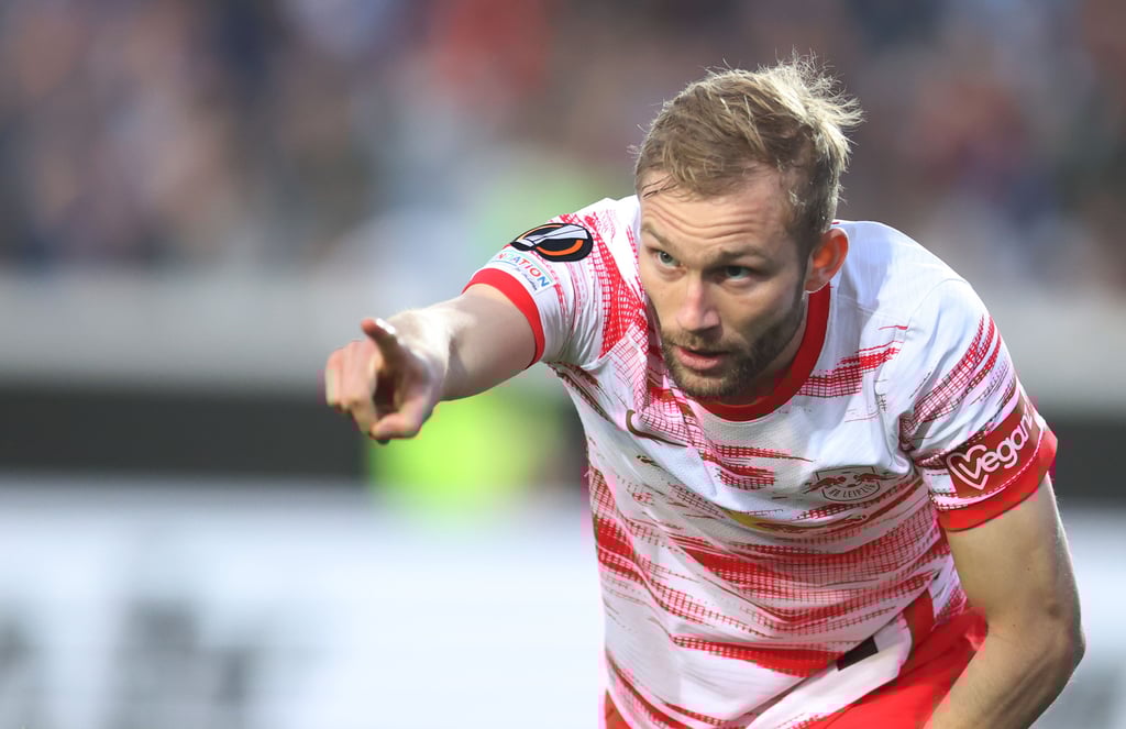 Konrad Laimer gibt im Mittelfeld von RB Leipzig den Takt vor.