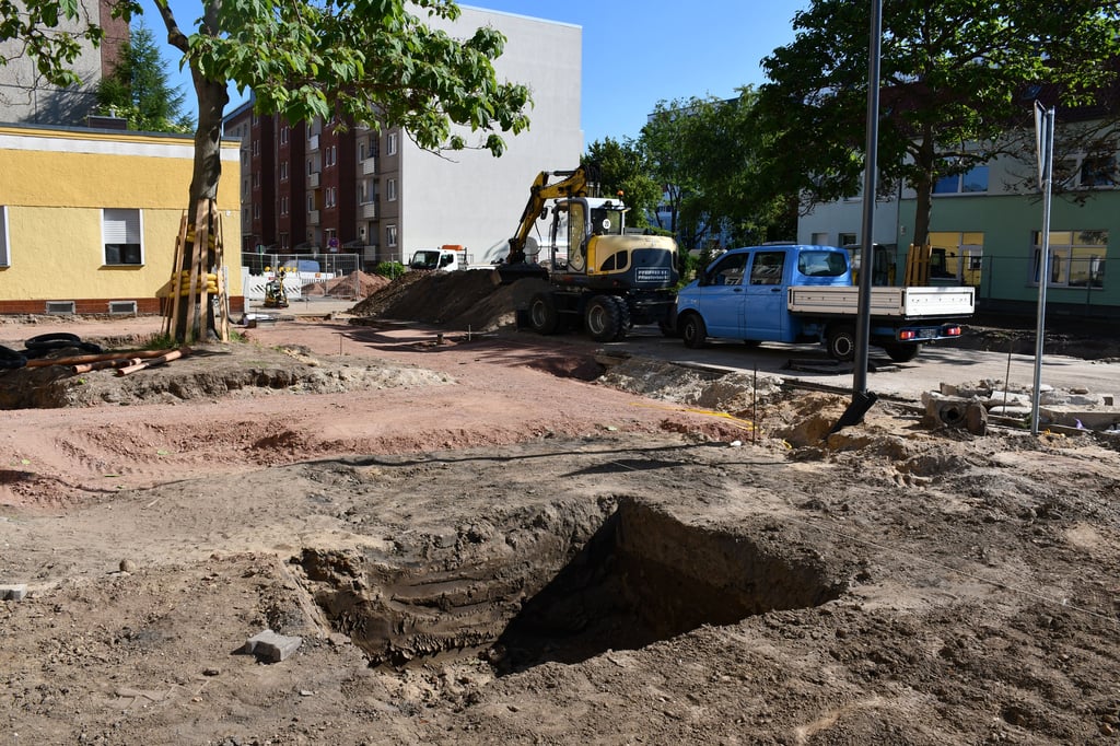Der Kuckhoffplatz in Magdeburg-Neustadt wird umgestaltet.
