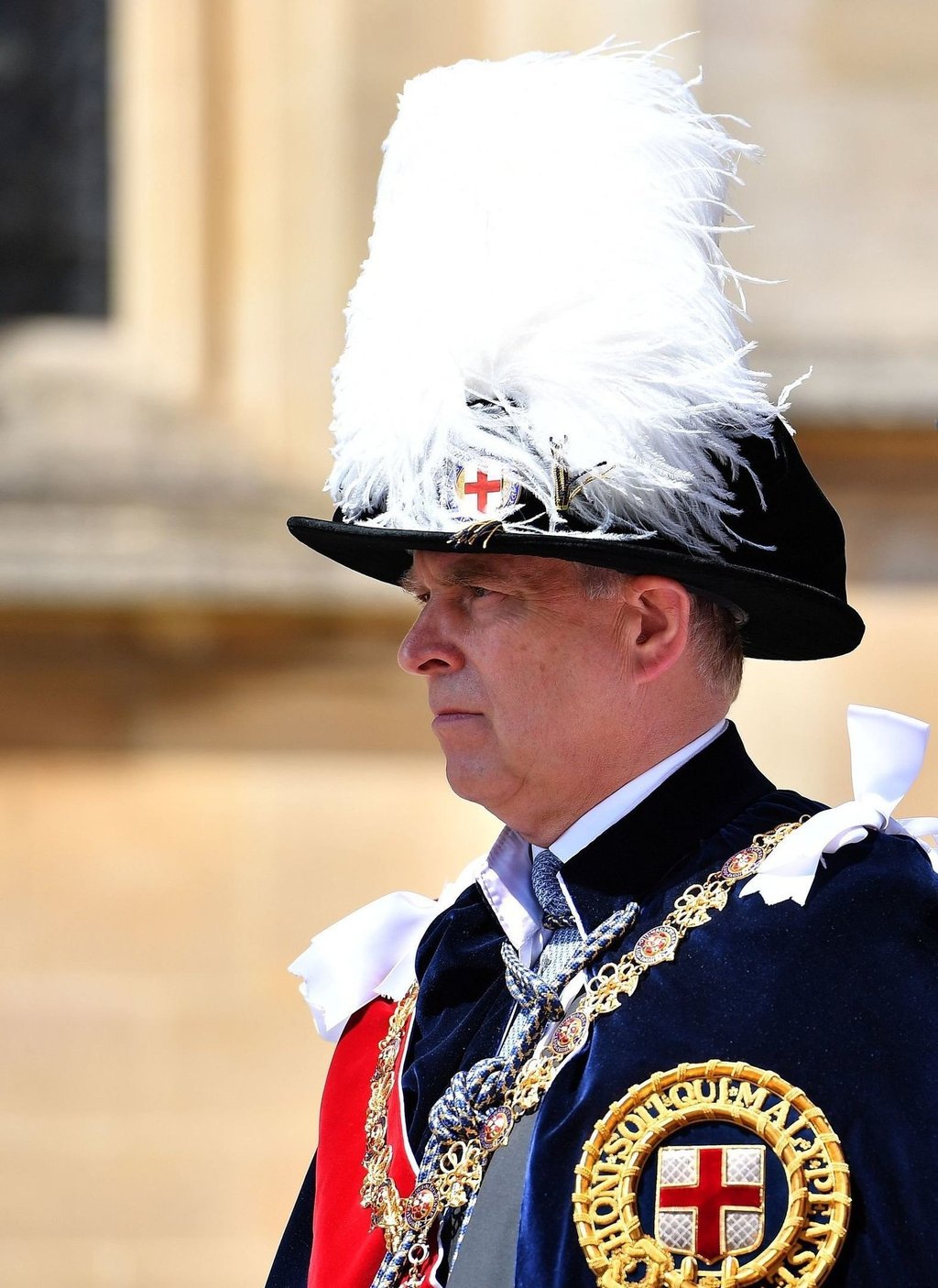 Prinz Andrew 2018 am Garter Day, dem Treffen der Ordensritter des Hosenbandordens in Windsor Castle.