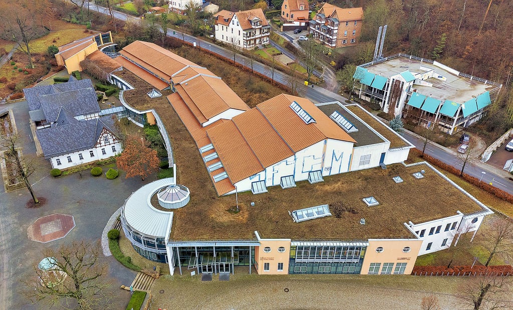 Blick auf das ehemalige Kurzentrum in Bad Suderode.