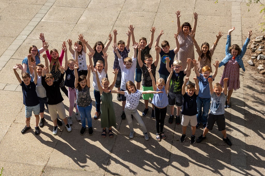 Schüler der 4. Klasse der Freien Grundschule Wernigerode bereiten ein spezielles Beethoven-Musical vor.