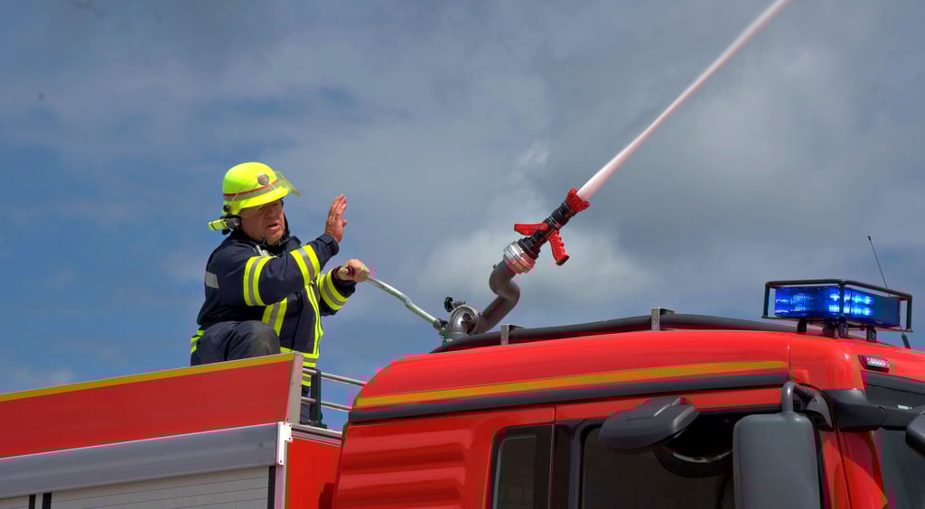 Das Spezialfahrzeug zur Vegetationsbekämpfung ist in Parey stationiert und unterstützte bei Scharteucke zum ersten Mal die Bekämpfung eines Waldbrandes.