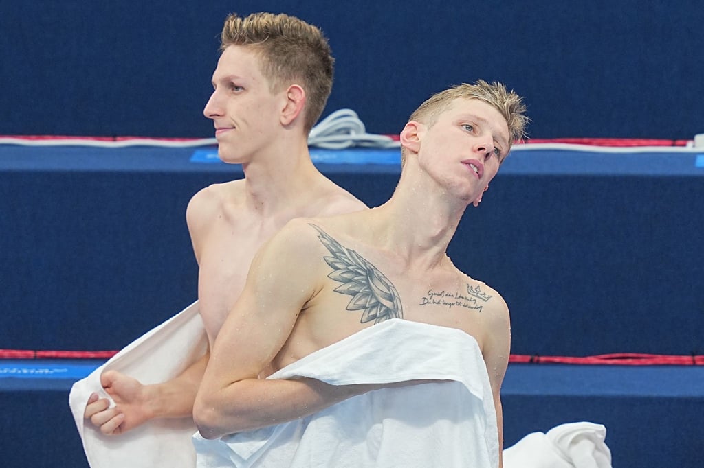 Über die 800 Meter wird es kein Duell der Trainingskollegen Lukas Märtens (l) und Florian Wellbrock geben.