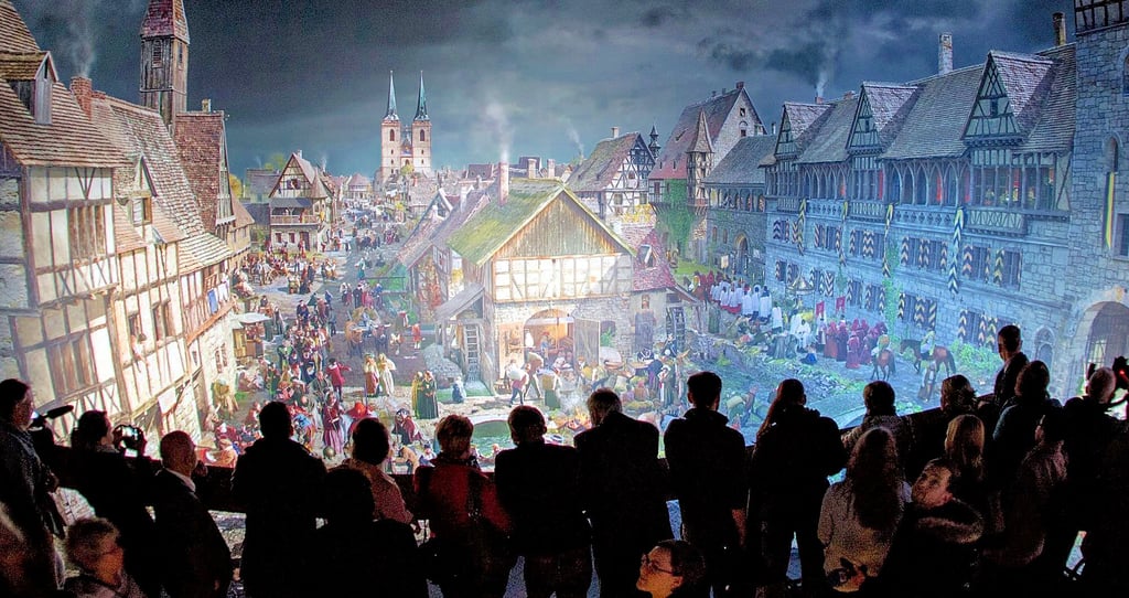 Im Luther-Panorama von Yadegar Asisi  in Wittenberg.