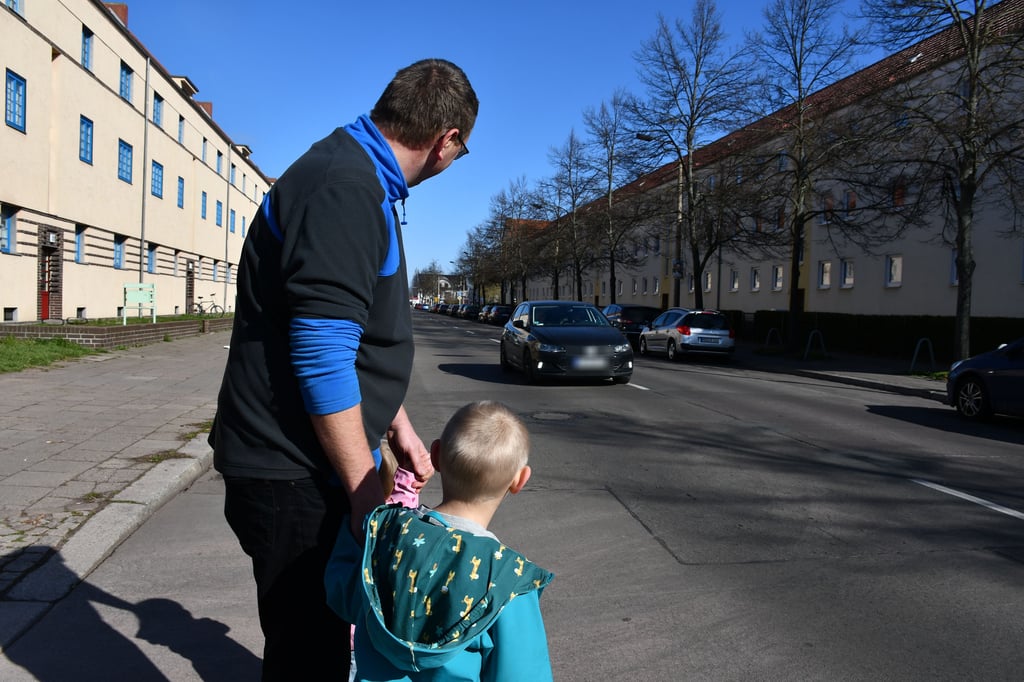 In der Beimsstraße in Magdeburg-Stadtfeld soll eine neue Querungshilfe eingerichtet werden.