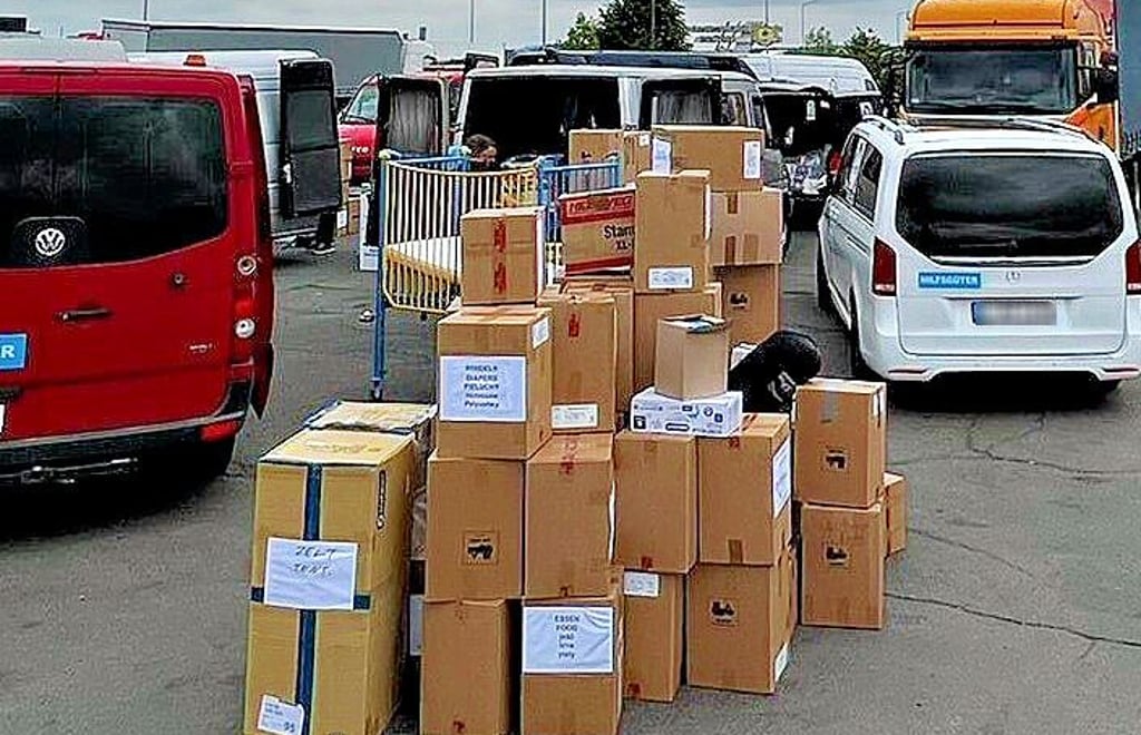 Die Hilfsgüter konnten an der Grenze übergeben werden.