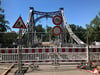 Die Peißnitzbrücke kann derzeit nicht betreten werden. Die Vollsperrung wurde verlängert und sorgt für Unmut bei Veranstaltern.